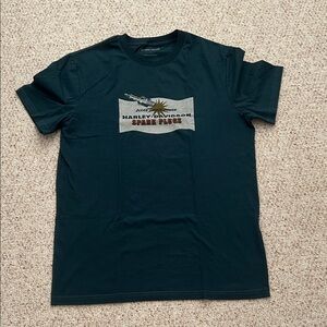 Harley-Davidson Dark Green Tee with Graphic